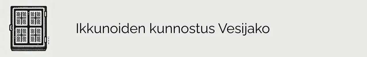 Ikkunoiden kunnostus Vesijako